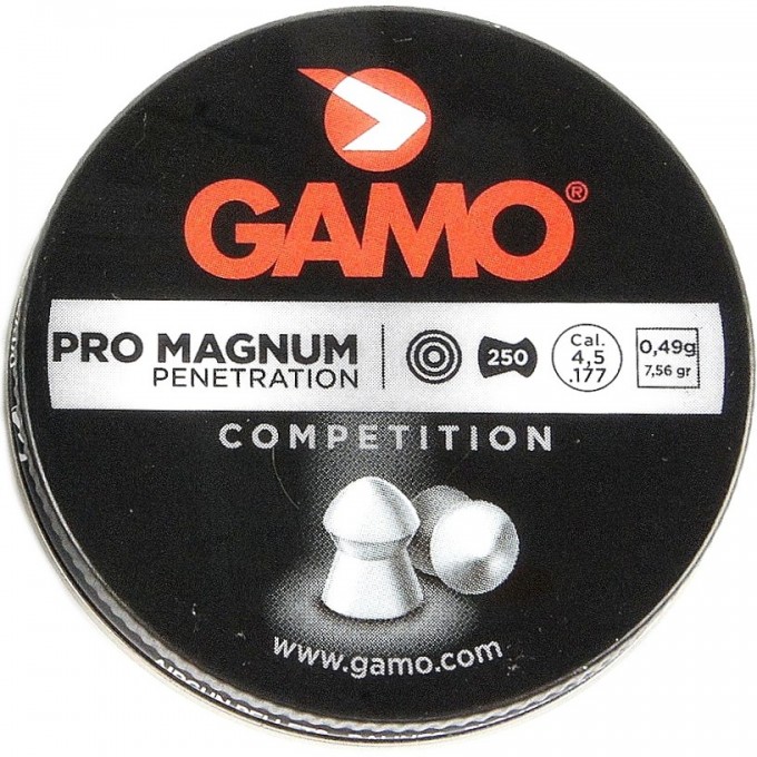 Пули пневматические GAMO Pro-magnum 4,5мм (250шт) 100шт 6321724-MP Пули пневматические GAMO Pro-magnum 4,5мм (250шт) 100шт 6321724-MP