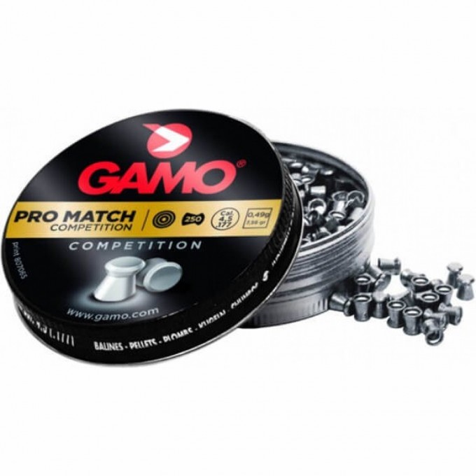 Пули пневматические GAMO Pro-match 4,5мм (250шт) 10шт 6321824-IP Пули пневматические GAMO Pro-match 4,5мм (250шт) 10шт 6321824-IP